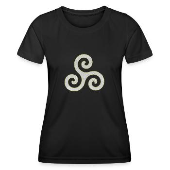 Triskele as a jewel - Women's Functional T-Shirt - black - Front - AI Model Female 172 light (172cm)