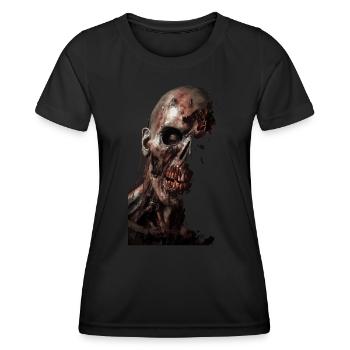 Zombie Teddy Halloween Horror Monster Blood - Women's Functional T-Shirt - black - Front - AI Model Female 172 light (172cm)