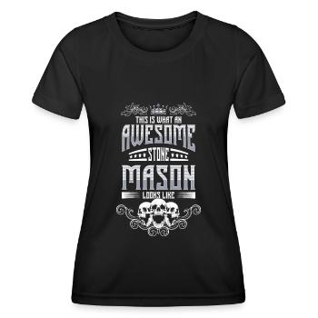 Stonemason's Guild Art - Women's Functional T-Shirt - black - Front - AI Model Female 172 light (172cm)