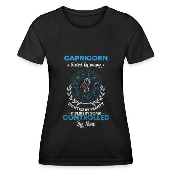 Horoscope January Ambition - Women's Functional T-Shirt - black - Front - AI Model Female 172 light (172cm)