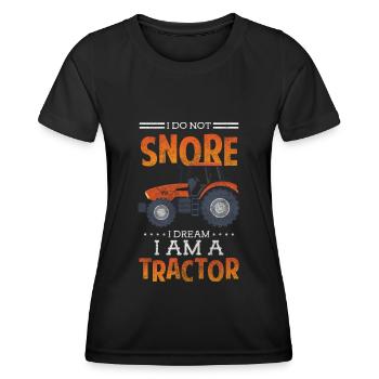Tracteur Fixation Tracteur Vie à la campagne - T-shirt sport Femme - noir - Devant - AI Model Female 172 light (172cm)