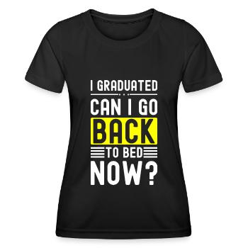 University Campus School Bachelor - Women's Functional T-Shirt - black - Front - AI Model Female 172 light (172cm)