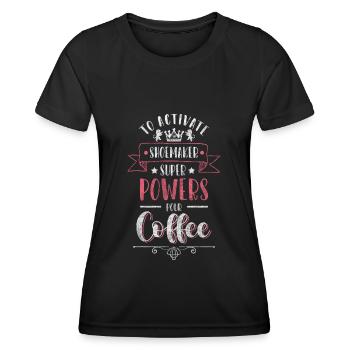 Chaussures d’artisanat - T-shirt sport Femme - noir - Devant - AI Model Female 172 light (172cm)