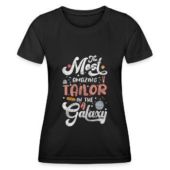Schneiderin Beruf Mode Näherin - Frauen Funktions-T-Shirt - Schwarz - Vorne - AI Model Female 172 light (172cm)