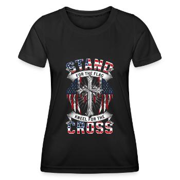 USA Patriot Military Nation - Women's Functional T-Shirt - black - Front - AI Model Female 172 light (172cm)