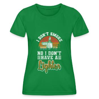Addiction Tobacco Cigarettes Target - Women's Functional T-Shirt - kelly green - Front - AI Model Female 172 dark (172cm)