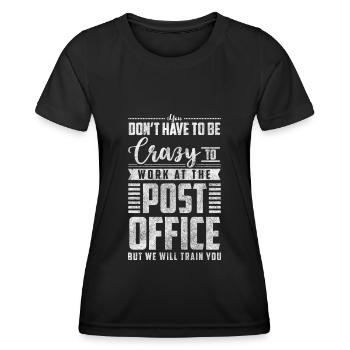 Post Briefe Briefbote Bote - Frauen Funktions-T-Shirt - Schwarz - Vorne - AI Model Female 172 light (172cm)