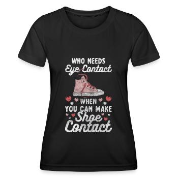 Collectionner les chaussures Trend Shopping Addicted - T-shirt sport Femme - noir - Devant - AI Model Female 172 light (172cm)