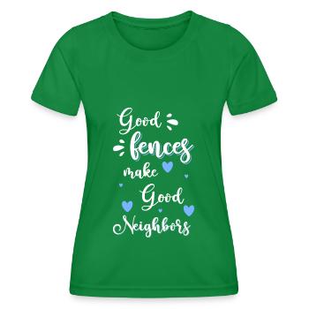 Neighbor's house - Women's Functional T-Shirt - kelly green - Front - AI Model Female 172 dark (172cm)