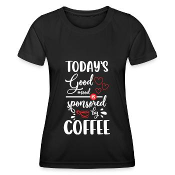 Barista Coffee Cup Bar - T-shirt sport Femme - noir - Devant - AI Model Female 172 light (172cm)