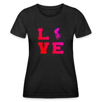 Femmes bmx vélo bmx garçons bmx vélo vélo - T-shirt sport Femme - noir - Devant - AI Model Female 172 light (172cm)