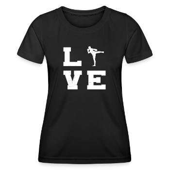 Thai Boxing Thai Boxer Men Thai Boxing Muay Thai - Women's Functional T-Shirt - black - Front - AI Model Female 172 light (172cm)