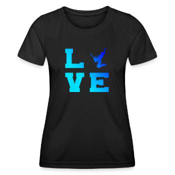 classical guitar guitar guitar player - Women's Functional T-Shirt - black - Front - AI Model Female 172 light (172cm)