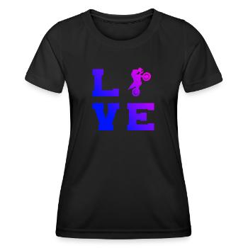 Dirt Bike Dirt Biker Men's Dirt Bike Motocross - Women's Functional T-Shirt - black - Front - AI Model Female 172 light (172cm)