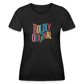Mutig originell - Frauen Funktions-T-Shirt - Schwarz - Vorne - AI Model Female 172 light (172cm)