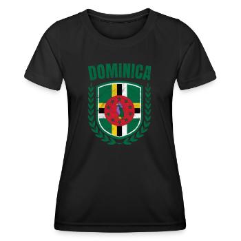 Dominique - T-shirt sport Femme - noir - Devant - AI Model Female 172 light (172cm)