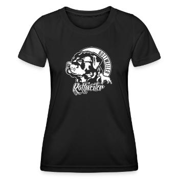 ROTTWEILER Portrait de chien IGP Chiens de sport - T-shirt sport Femme - noir - Devant - AI Model Female 172 light (172cm)