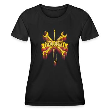 Fixologist - Artisan Humor - Women's Functional T-Shirt - black - Front - AI Model Female 172 light (172cm)