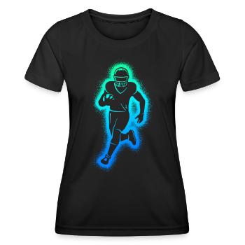 Joueurs de football américain Enfants Garçons Football - T-shirt sport Femme - noir - Devant - AI Model Female 172 light (172cm)