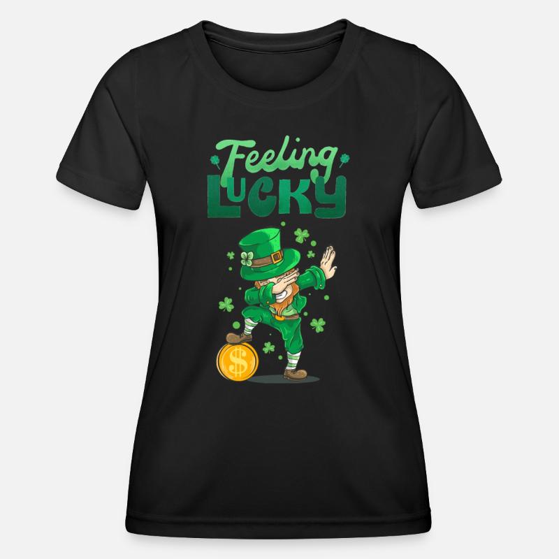 Happy St Patrick's Day. St. Patrick's Day! - Women's Functional T-Shirt - black