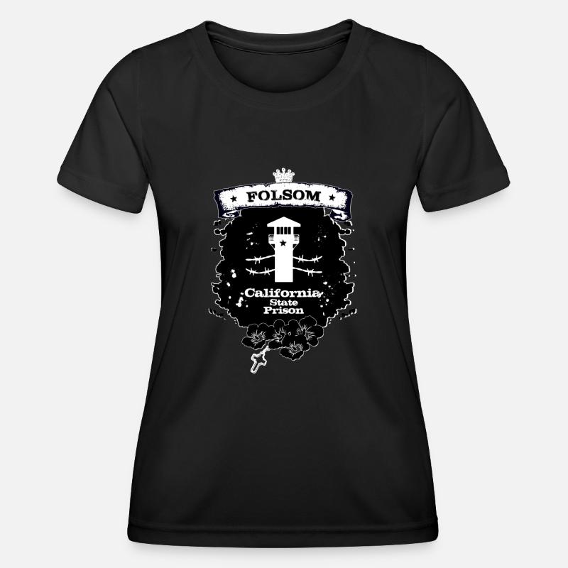 Folsom Prison - Women's Functional T-Shirt - black