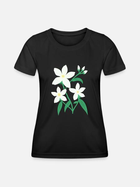 Jasmin - Frauen Funktions-T-Shirt - Schwarz