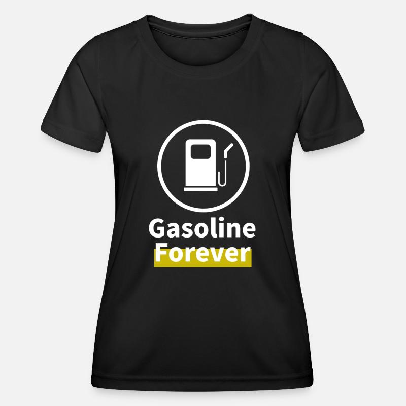 Gasoline Forever - Women's Functional T-Shirt - black