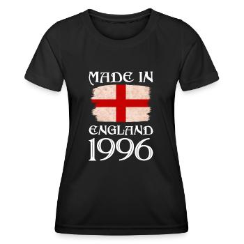 Made in England 1996 - St George's Day - English - Women's Functional T-Shirt - black - Front - AI Model Female 172 light (172cm)