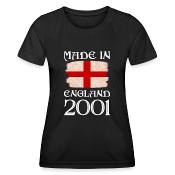 Made in England 2001 - St George's Day - English - Women's Functional T-Shirt - black - Front - AI Model Female 172 light (172cm)