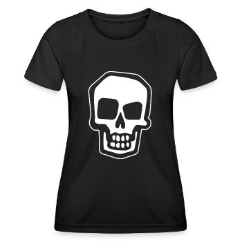 Skeleton Costume Bones Halloween Horror - Women's Functional T-Shirt - black - Front - AI Model Female 172 light (172cm)