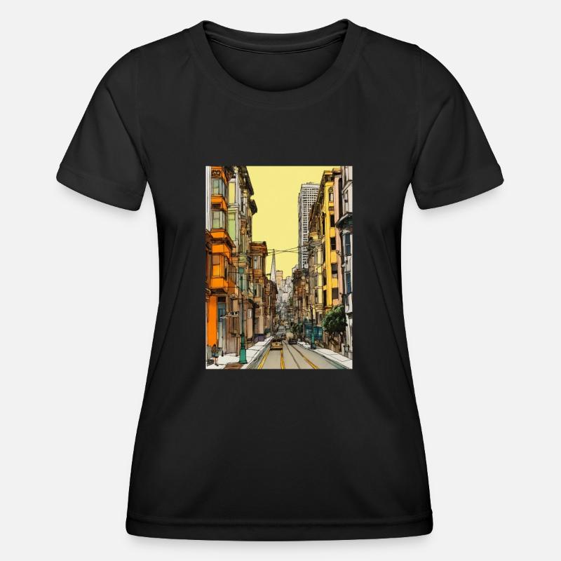 San Francisco - Women's Functional T-Shirt - black