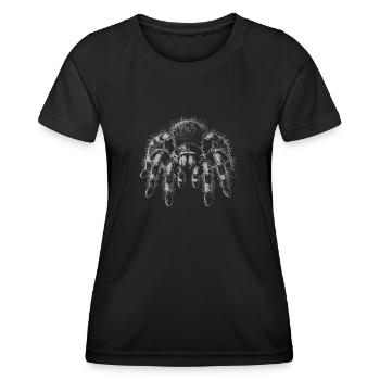 Large Hairy Tarantula Tarantula - Women's Functional T-Shirt - black - Front - AI Model Female 172 light (172cm)