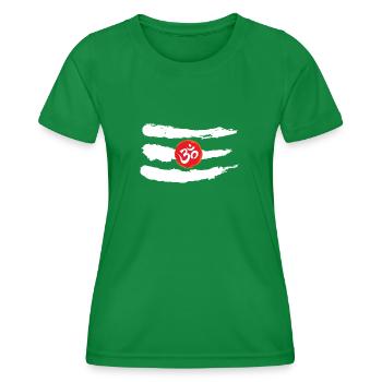 Third Eye Shiva OM White Theme - Women's Functional T-Shirt - kelly green - Front - AI Model Female 172 dark (172cm)