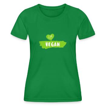 Bio vegan - Frauen Funktions-T-Shirt - Kelly Green - Vorne - AI Model Female 172 dark (172cm)