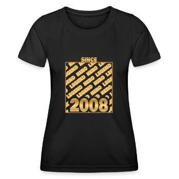 2008 - Frauen Funktions-T-Shirt - Schwarz - Vorne - AI Model Female 172 light (172cm)