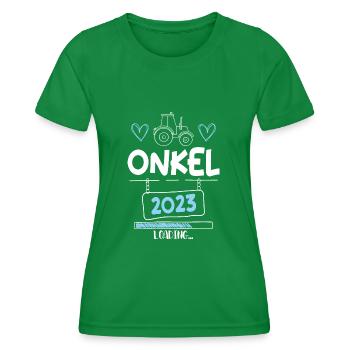 Onkel 2023 Loading - Frauen Funktions-T-Shirt - Kelly Green - Vorne - AI Model Female 172 dark (172cm)
