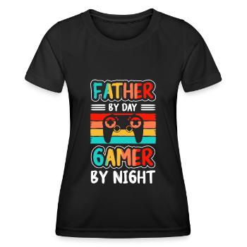 Nerd Online-Game Geek - Women's Functional T-Shirt - black - Front - AI Model Female 172 light (172cm)