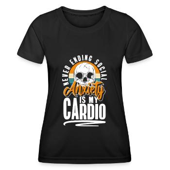 Sarcasm Crowd Mean - Women's Functional T-Shirt - black - Front - AI Model Female 172 light (172cm)