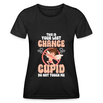 Nur Gucken Abstand Antisozial - Frauen Funktions-T-Shirt - Schwarz - Vorne - AI Model Female 172 light (172cm)