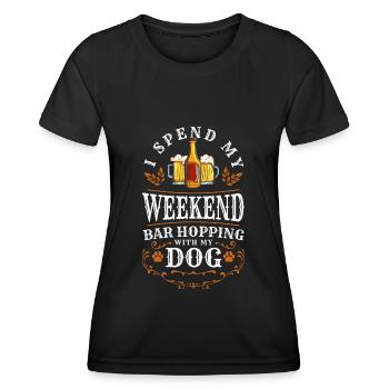 Celebrate Leisure Drinkers Dancing Party - Women's Functional T-Shirt - black - Front - AI Model Female 172 light (172cm)