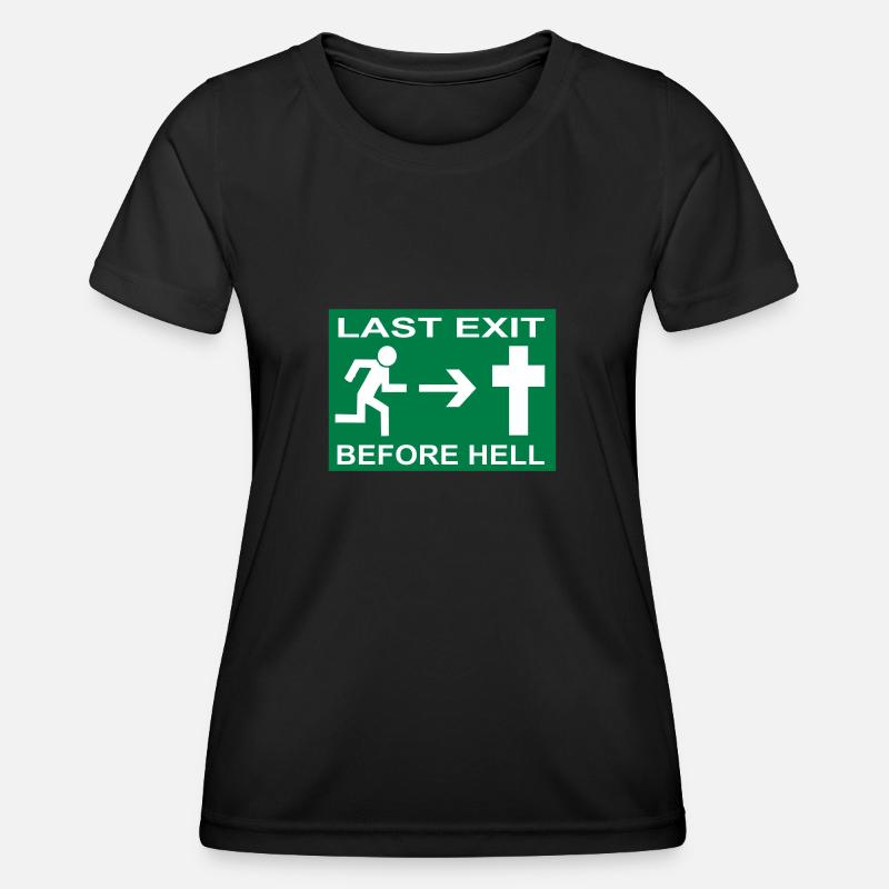 Last Exit ... - Women's Functional T-Shirt - black