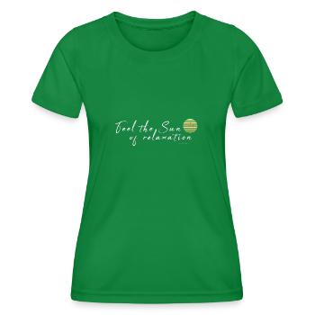 Relaxation - Women's Functional T-Shirt - kelly green - Front - AI Model Female 172 dark (172cm)