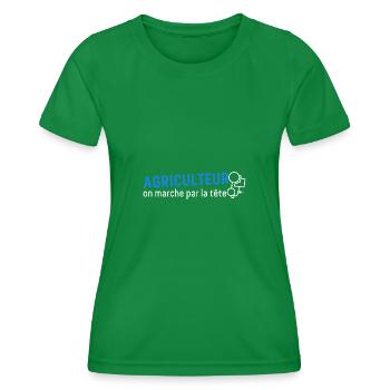 Farmer Farmer - Women's Functional T-Shirt - kelly green - Front - AI Model Female 172 dark (172cm)