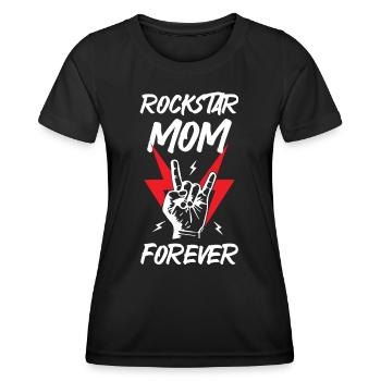 Rockstars Maman pour toujours - T-shirt sport Femme - noir - Devant - AI Model Female 172 light (172cm)