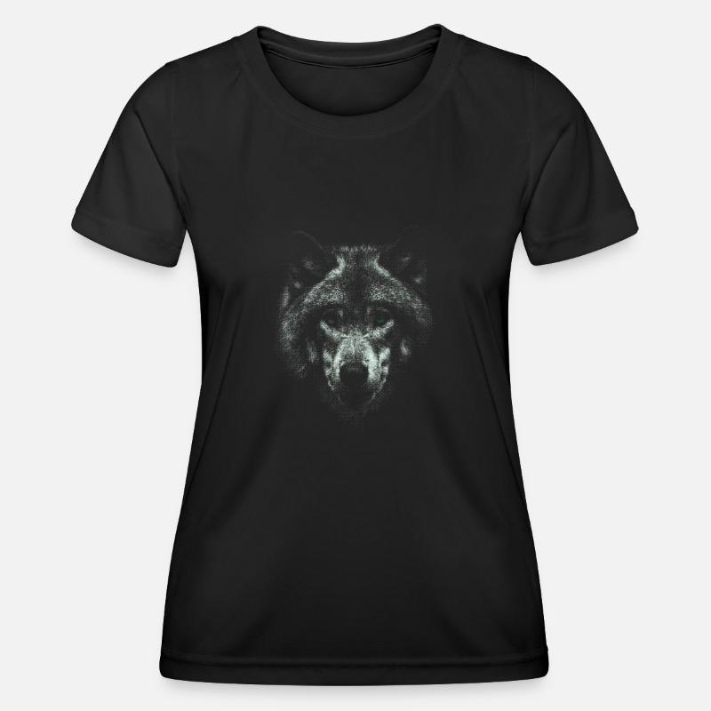 WOLF - Women's Functional T-Shirt - black