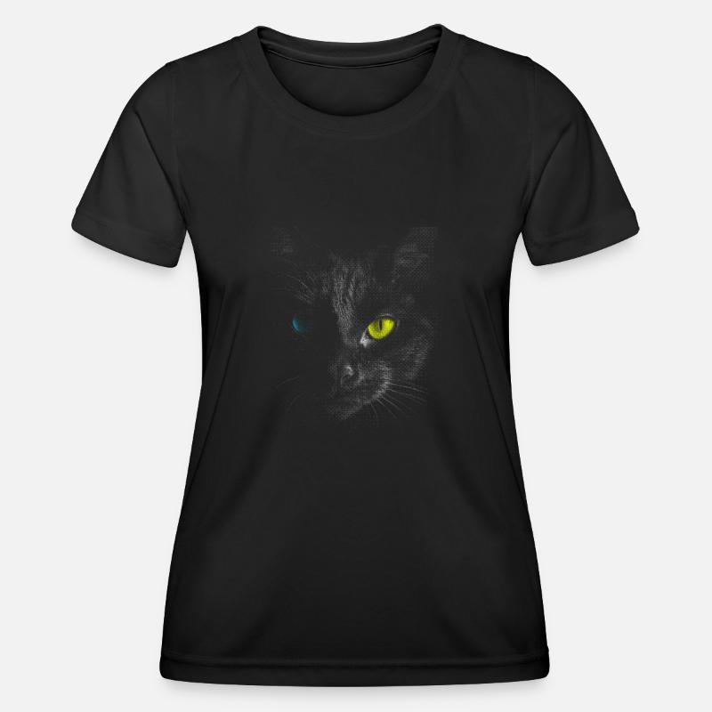 Black cat - Women's Functional T-Shirt - black