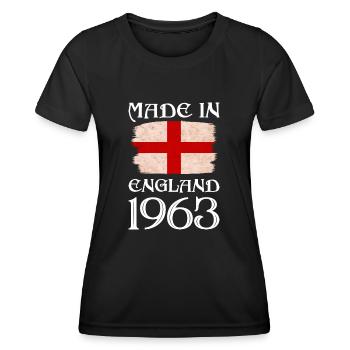 Made in England 1963 - St George's Day - English - Women's Functional T-Shirt - black - Front - AI Model Female 172 light (172cm)