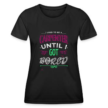 Idée cadeau Citation drôle Sabrina Carpenter T-shirts - T-shirt sport Femme - noir - Devant - AI Model Female 172 light (172cm)