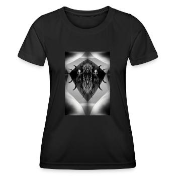 Dale Dark Angel enthüllt Original - Frauen Funktions-T-Shirt - Schwarz - Vorne - AI Model Female 172 light (172cm)