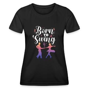 Born to swing - Women's Functional T-Shirt - black - Front - AI Model Female 172 light (172cm)